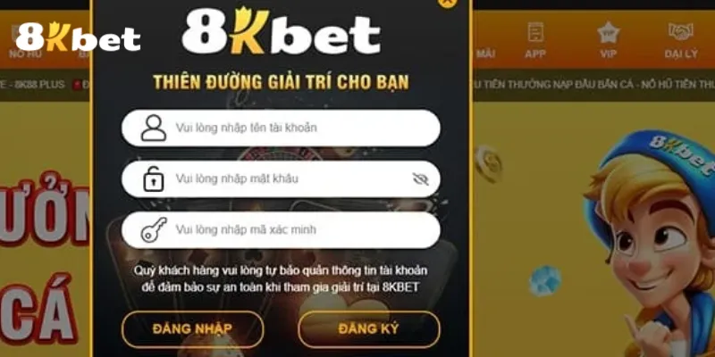 Hoàn tất đăng nhập 8KBET để khám phá các dịch vụ